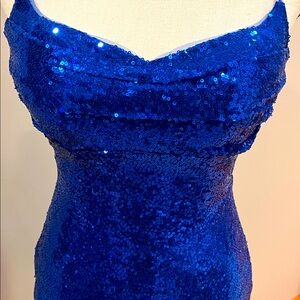 Blue Sequin Dress